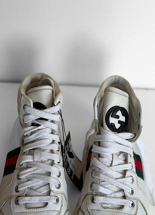 Кроссовки leather shoes gucci 4