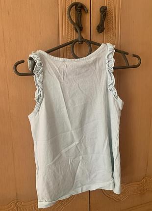 Майка для дівчинки h&m блакитна з дельфіном 7