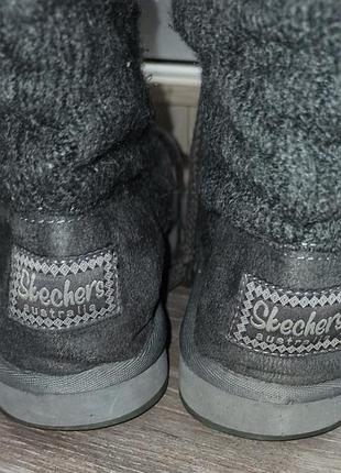 Чоботи жіночі skechers сірі 7