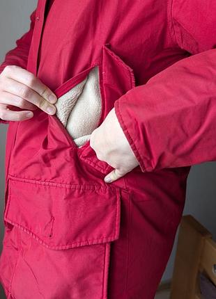 Пуховик унісекс woolrich червоний