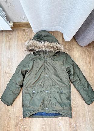 Куртка для хлопчика h&m демісезонна хакі 128 см