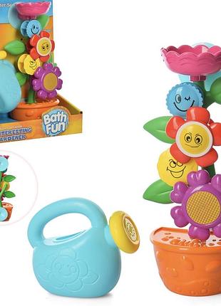 Іграшка для малюків унісекс bath fun веселий садівник / чарівна квітка з лійкою, пластик