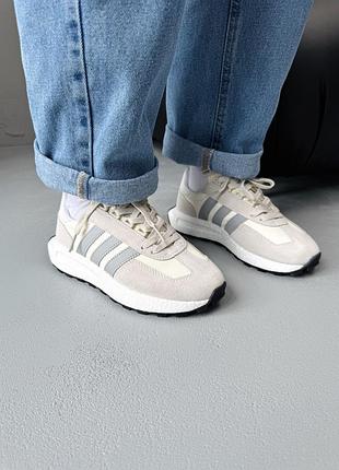 Кросівки жіночі adidas retropy e5 white/grey 4