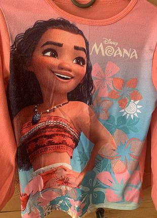 Кофта для дівчинки disney моана, рожева, блакитна 3