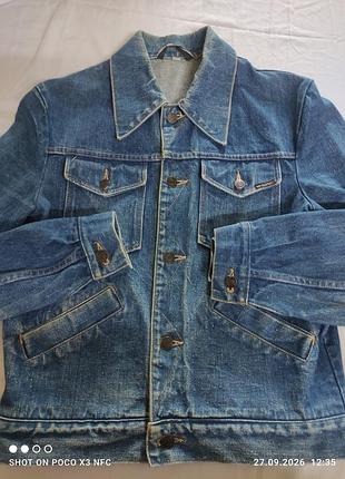 Вінтажна джинсова куртка lee cooper (оригінал) щільний денім м, з lee cooper vintage blue denim jacket