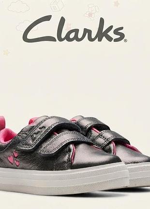 Дитячі кросівки,осінні,брендові шкіряні clarks girls nova teen toddler для вашої дівчинки,р.20
