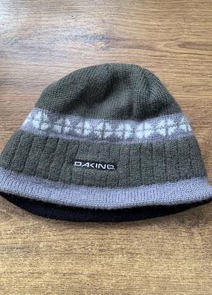 Оригінальна вовняна шапка dakine (made in canada) теплі чоловічі жіночі зимові шапки 100% шерсть хакі сіра спортивна унісекс шапка дакайн біні