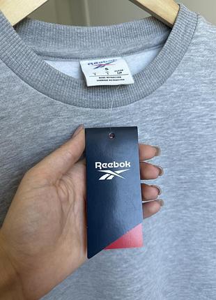 Світшот чоловічий reebok сірий 6