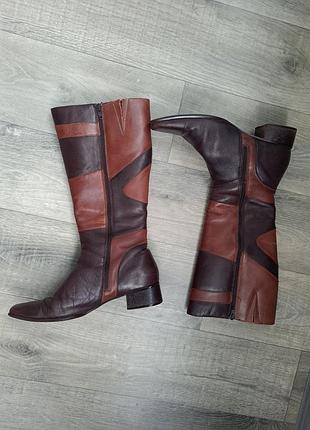 Шкіряні демі сапоги 41-42 р 28,5 pierre cardin