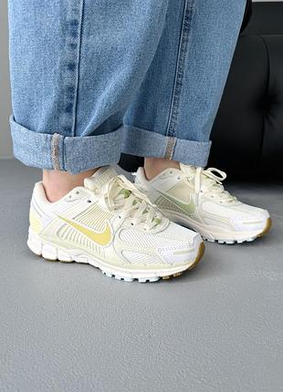 😍 женские кроссовки nike zoom vomero 5 white/lime