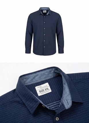 Мужская рубашка jean pascale xxl (воротник 46 см).