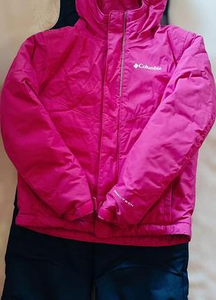 Зимовий термокостюм columbia buga set для дівчаток, рожевий