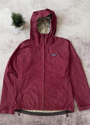 Вітровка  patagonia burgundy h2no hooded windbreaker jacket🔥