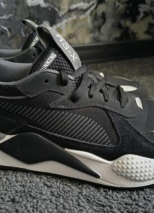 Кросівки puma rs-x чорні з білим