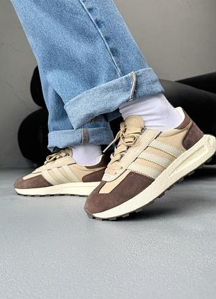 Кроссовки женские adidas retropy e5 beige/brown