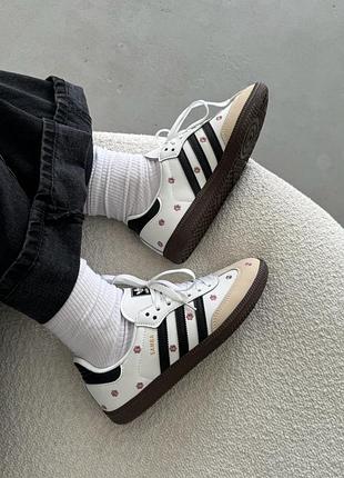 Кроссовки женские adidas samba og black/white painted