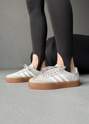 Кроссовки женские adidas samba platform grey