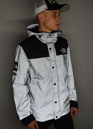 Рефлективная куртка supreme x tnf black