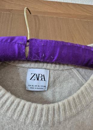 Шерстяной свитер zara 2