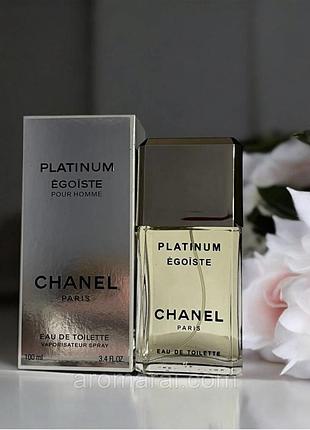 Туалетна вода chanel platinum egoiste 100 мл для чоловіків