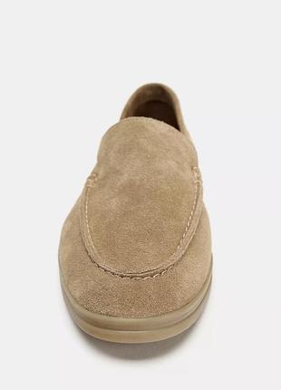 Шкіряні лофери zara 3