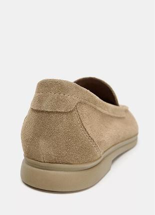 Шкіряні лофери zara 4