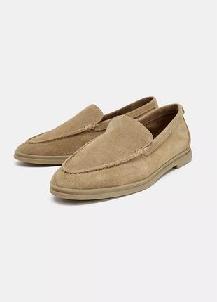 Шкіряні лофери zara