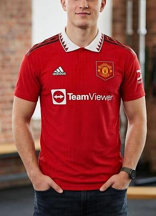 Футболка поло adidas manchester united 2022-2023