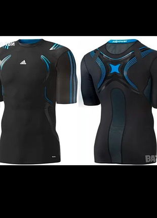 Вінтажна компресійна технологічна футболка adidas tech, size м, стан ідеальний