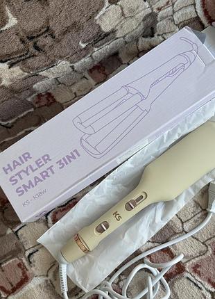 Плойка-хвиля для волосся ks smart 3in1 (18-25 мм)