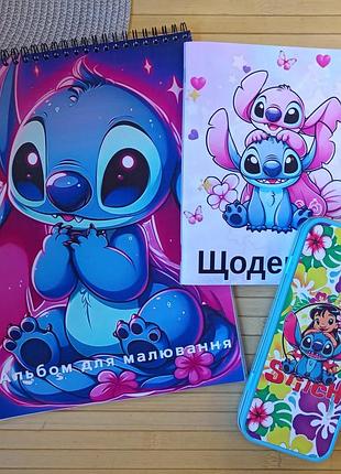 Набор стич stitch дневник пенал альбом для рисования (38376)