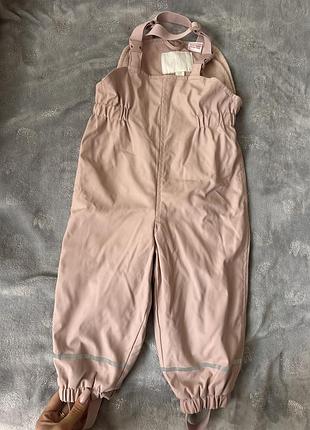 Зимовий комбінезон для дівчинки zara рожевий 92 розмір