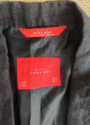 Жакет пиджак zara лён 2