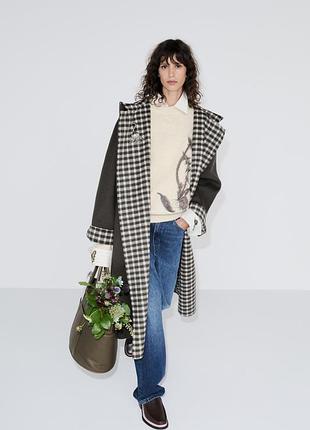 Пальто жіноче двостороннє вовна zara new