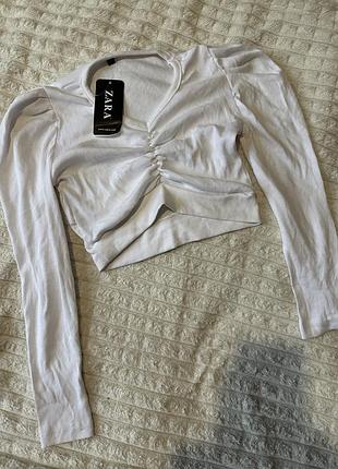 Топ zara білий