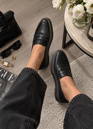 Топсайдеры кожаные лоферы туфли из натуральной кожи leather