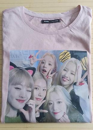 Футболка xl g i-dle айдл синя s чорний (39152)