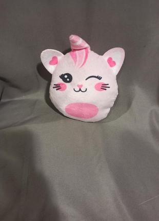 Мягкая игрушка котик единорог