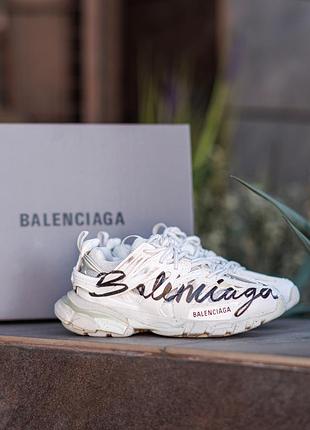 Женские кроссовки track signature sneaker white black 🤍🖤 трендова модель