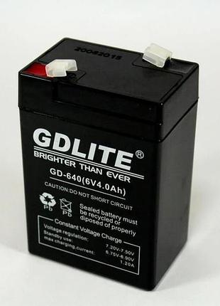 Аккумулятор battery gd 640 6v 4a