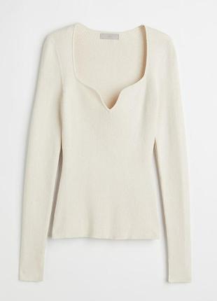 Лонгслив m-l h&m рубчик 2