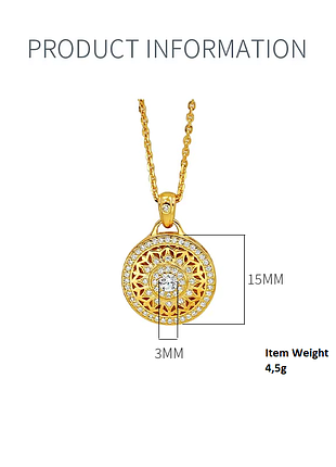 Колье "golden mandala" 6