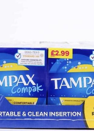Tampax compak regular упаковка з 6 по 18