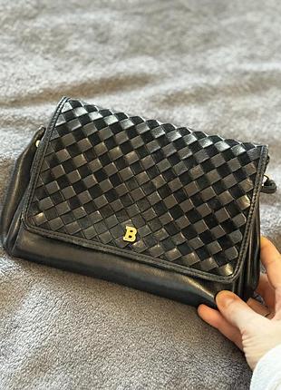 Жіноча сумка bally чорна шкіряна
