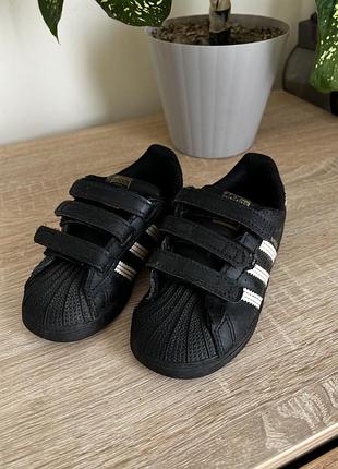 Кросівки для дітей adidas superstar чорні