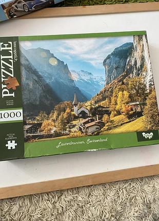 Пазл класичний гірський пейзаж lauterbrunnen, switzerland 1000 елементів