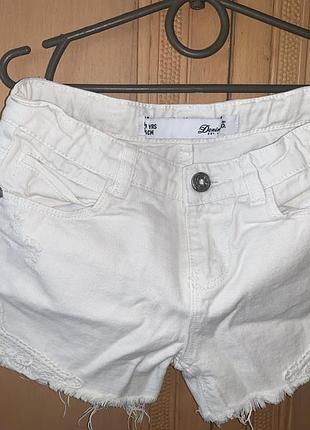 Шорти детские  denim білі джинсові