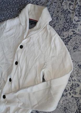 Кофта tommy hilfiger m мужская оригинал белая хлопковая
