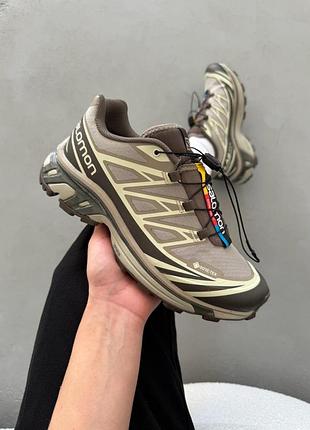 Чоловічі кросівки salomon s/lab xt-6 gore-tex brown