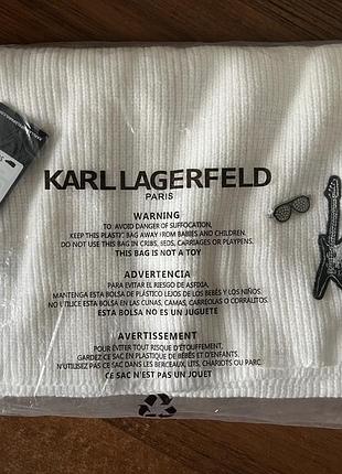 Женский роскошный шарф karl lagerfeld paris signature scarf (артикул: l4ks7716 / lhhha0313)